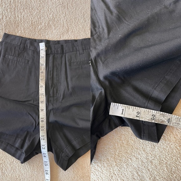 NWT 2000s Minimalist Black Cotton High Waisted Shorts 4 - Picture 11 of 11